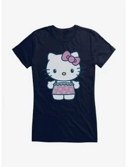Budget 👍 Hello Kitty Kawaii Vacation Ruffles Outfit 👧 Girls T-Shirt ⭐ -Cheap Sanrio Store 18924316 hi