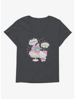 Cheap 🥰 Hello Kitty Kawaii Vacation Dessert Time 👧 Girls T-Shirt Plus Size 😍 -Cheap Sanrio Store 18924714 hi