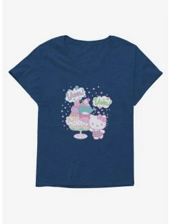 Cheap 🥰 Hello Kitty Kawaii Vacation Dessert Time 👧 Girls T-Shirt Plus Size 😍 -Cheap Sanrio Store 18924723 hi