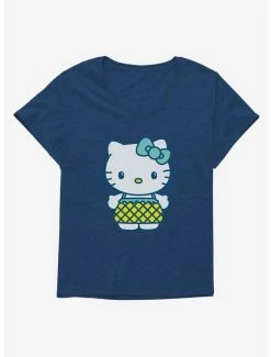 Deals 🧨 Hello Kitty Kawaii Vacation Pineapple Outfit 👧 Girls T-Shirt Plus Size 🔔 -Cheap Sanrio Store 18925083 hi