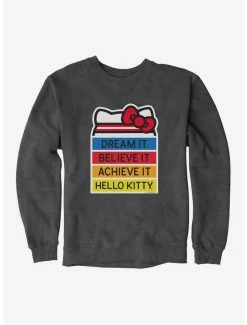 Cheapest 👏 Hello Kitty Dream It Believe It Achieve It Sweatshirt 🛒 8 Cheapest 👏 Hello Kitty Dream It Believe It Achieve It Sweatshirt 🛒 -Cheap Sanrio Store 18942289 hi 1