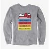 Coupon 🧨 Hello Kitty Dream It Believe It Achieve It Sweatshirt 👍 -Cheap Sanrio Store 18942296 hi