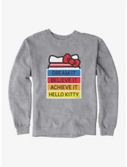Coupon 🧨 Hello Kitty Dream It Believe It Achieve It Sweatshirt 👍
