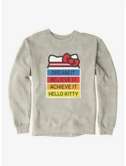 Best Sale 🛒 Hello Kitty Dream It Believe It Achieve It Sweatshirt ⌛