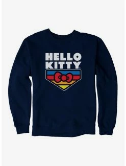 Best Sale 🔔 Hello Kitty Sports Logo Sweatshirt 🎉 -Cheap Sanrio Store 18942513 hi