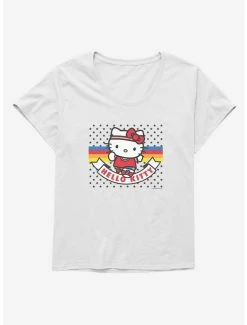 New ✨ Hello Kitty Sports & Dots 👧 Girls T-Shirt Plus Size 🎉