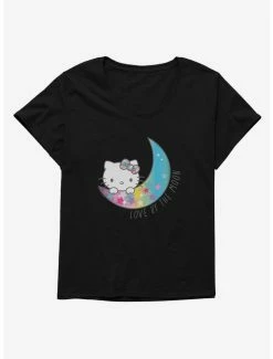 Cheapest 🌟 Hello Kitty Love By The Moon 👧 Girls T-Shirt Plus Size 🤩 -Cheap Sanrio Store 18964856 hi