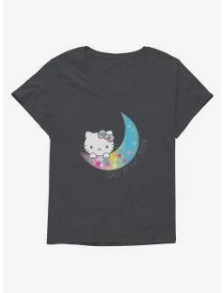 Cheapest 🌟 Hello Kitty Love By The Moon 👧 Girls T-Shirt Plus Size 🤩 -Cheap Sanrio Store 18964865 hi