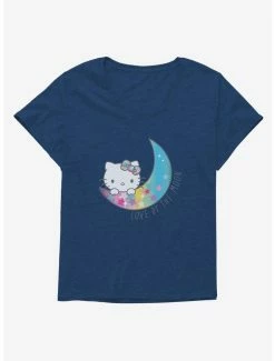 Cheapest 🌟 Hello Kitty Love By The Moon 👧 Girls T-Shirt Plus Size 🤩 -Cheap Sanrio Store 18964874 hi