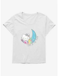 Cheapest 🌟 Hello Kitty Love By The Moon 👧 Girls T-Shirt Plus Size 🤩 -Cheap Sanrio Store 18964883 hi 1