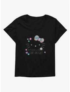 Buy 🔔 Hello Kitty Star Light Star Bright 👧 Girls T-Shirt Plus Size ❤️ -Cheap Sanrio Store 18964892 hi
