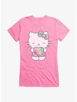 Brand new 💯 Hello Kitty Starshine Heart 👧 Girls T-Shirt 👏 -Cheap Sanrio Store 18965305 hi