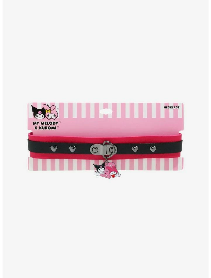 Cheap ✔️ My Melody & Kuromi Heart Charm Choker 🎁 5 Cheap ✔️ My Melody & Kuromi Heart Charm Choker 🎁 - Image 3