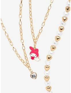 Coupon 🧨 My Melody Heart Charm Necklace Set 🥰