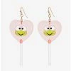 Coupon 👏 Keroppi Heart Lollipop Earrings 🤩