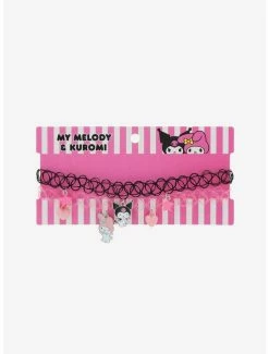 Discount 😉 My Melody & Kuromi Best Friend Tattoo Choker Set 🛒 -Cheap Sanrio Store 19057992 av2