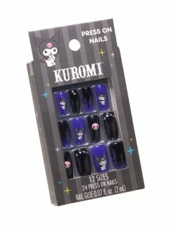 Best deal ⌛ Kuromi Purple Flames Faux Nail Set 😀