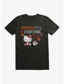 Top 10 😉 Hello Kitty Pumpkin Spice & Everything Nice T-Shirt ✔️ -Cheap Sanrio Store 19175142 hi