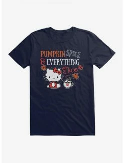 Top 10 😉 Hello Kitty Pumpkin Spice & Everything Nice T-Shirt ✔️ -Cheap Sanrio Store 19175178 hi