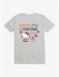 Top 10 😉 Hello Kitty Pumpkin Spice & Everything Nice T-Shirt ✔️ -Cheap Sanrio Store 19175196 hi