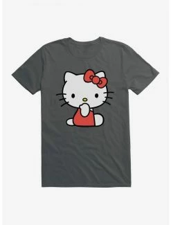 Flash Sale ✨ Hello Kitty Sitting T-Shirt 🔥 -Cheap Sanrio Store 19175611 hi