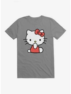 Flash Sale ✨ Hello Kitty Sitting T-Shirt 🔥 -Cheap Sanrio Store 19175647 hi