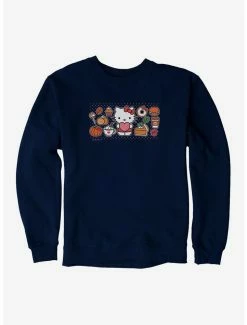 Best deal 🥰 Hello Kitty Pumpkin Spice Food & Decor Sweatshirt 🤩 -Cheap Sanrio Store 19175843 hi