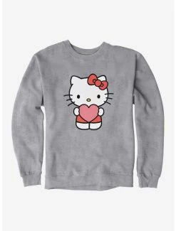 New 😀 Hello Kitty Heart Sweatshirt 🌟 -Cheap Sanrio Store 19175872 hi