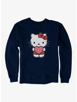 New 😀 Hello Kitty Heart Sweatshirt 🌟 -Cheap Sanrio Store 19175879 hi