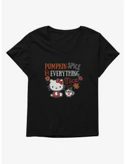 Wholesale 🔥 Hello Kitty Pumpkin Spice & Everything Nice 👧 Girls T-Shirt Plus Size 😍 -Cheap Sanrio Store 19178061 hi