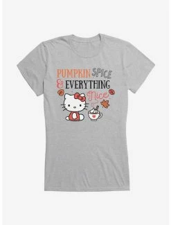Promo 🌟 Hello Kitty Pumpkin Spice & Everything Nice 👧 Girls T-Shirt ✔️ -Cheap Sanrio Store 19178298 hi