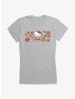 Flash Sale 🧨 Hello Kitty Pumpkin Spice Food & Decor 👧 Girls T-Shirt 👍