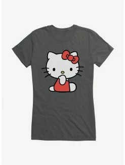 Hot Sale ✔️ Hello Kitty Sitting 👧 Girls T-Shirt ❤️ -Cheap Sanrio Store 19178494 hi