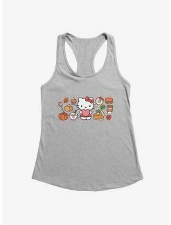New ✔️ Hello Kitty Pumpkin Spice Food & Decor 👧 Girls Tank 🎉 -Cheap Sanrio Store 19178609 hi