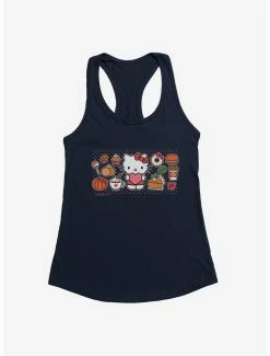 New ✔️ Hello Kitty Pumpkin Spice Food & Decor 👧 Girls Tank 🎉 -Cheap Sanrio Store 19178616 hi