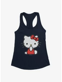 Hot Sale 🧨 Hello Kitty Sitting 👧 Girls Tank 🤩 -Cheap Sanrio Store 19178756 hi