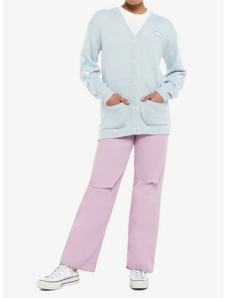 Cheapest π― Cinnamoroll Embroidered Oversized π§ Girls Cardigan 𧨠4 Cheapest π― Cinnamoroll Embroidered Oversized π§ Girls Cardigan 𧨠- Image 2