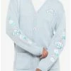Cheapest 💯 Cinnamoroll Embroidered Oversized 👧 Girls Cardigan 🧨 -Cheap Sanrio Store 19268042 hi