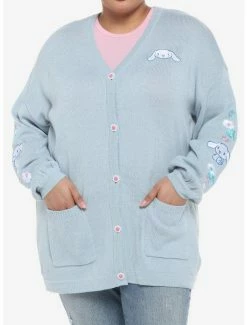 Top 10 💯 Cinnamoroll Embroidered Oversized 👧 Girls Cardigan Plus Size ⌛