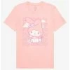 Coupon 🤩 My Melody Flowers Boyfriend Fit 👧 Girls T-Shirt 😉 -Cheap Sanrio Store 19286330 hi