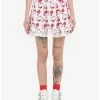 Top 10 🔥 Hello Kitty Apple Stripe Pleated 👗 Skirt 🛒 -Cheap Sanrio Store 19293535 hi