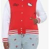 New ❤️ Hello Kitty 👧 Girls Varsity Jacket Plus Size 🎁 -Cheap Sanrio Store 19293993 hi