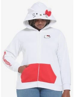 Best reviews of ๐ Hello Kitty 3D Ears ๐ง Girls Hoodie Plus Size ๐งจ