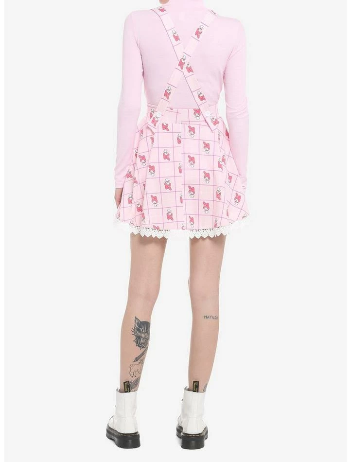 Budget ๐ My Melody Plaid & Lace Suspender ๐ Skirt ๐ 5 Budget ๐ My Melody Plaid & Lace Suspender ๐ Skirt ๐ - Image 3