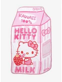 Flash Sale ⭐ Hello Kitty Milk Carton Figural Throw Blanket 🌟