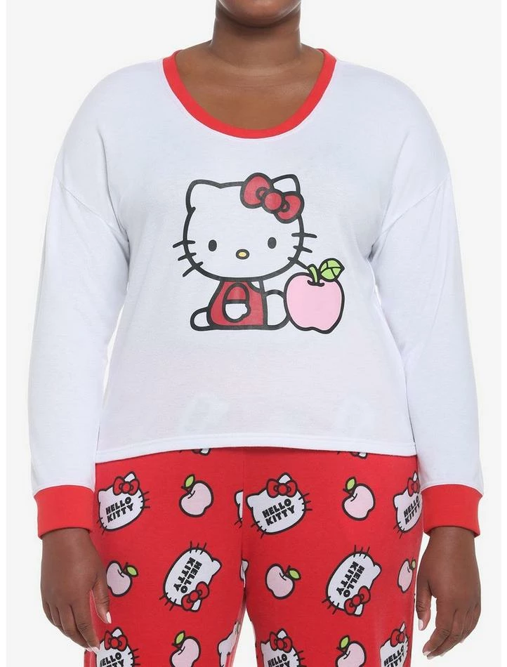 Buy ๐ Hello Kitty Apple ๐ง Girls Skimmer Long-Sleeve Pajama Top Plus Size ๐ฅฐ 3 Buy ๐ Hello Kitty Apple ๐ง Girls Skimmer Long-Sleeve Pajama Top Plus Size ๐ฅฐ