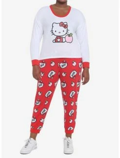 Top 10 😉 Hello Kitty Apple 👧 Girls Jogger Pajama Pants Plus Size ✔️ -Cheap Sanrio Store 19320935 av2