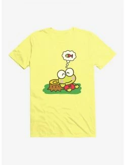 Coupon ❤️ Keroppi Outdoor Thinking T-Shirt ✨ -Cheap Sanrio Store 19355432 hi