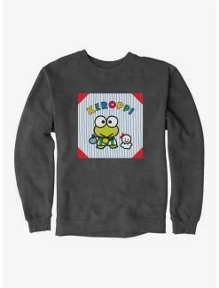 Best Pirce 🎁 Keroppi & Teru Teru Outting Sweatshirt 🎉 -Cheap Sanrio Store 19358618 hi