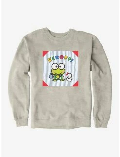 Best Pirce 🎁 Keroppi & Teru Teru Outting Sweatshirt 🎉 -Cheap Sanrio Store 19358639 hi